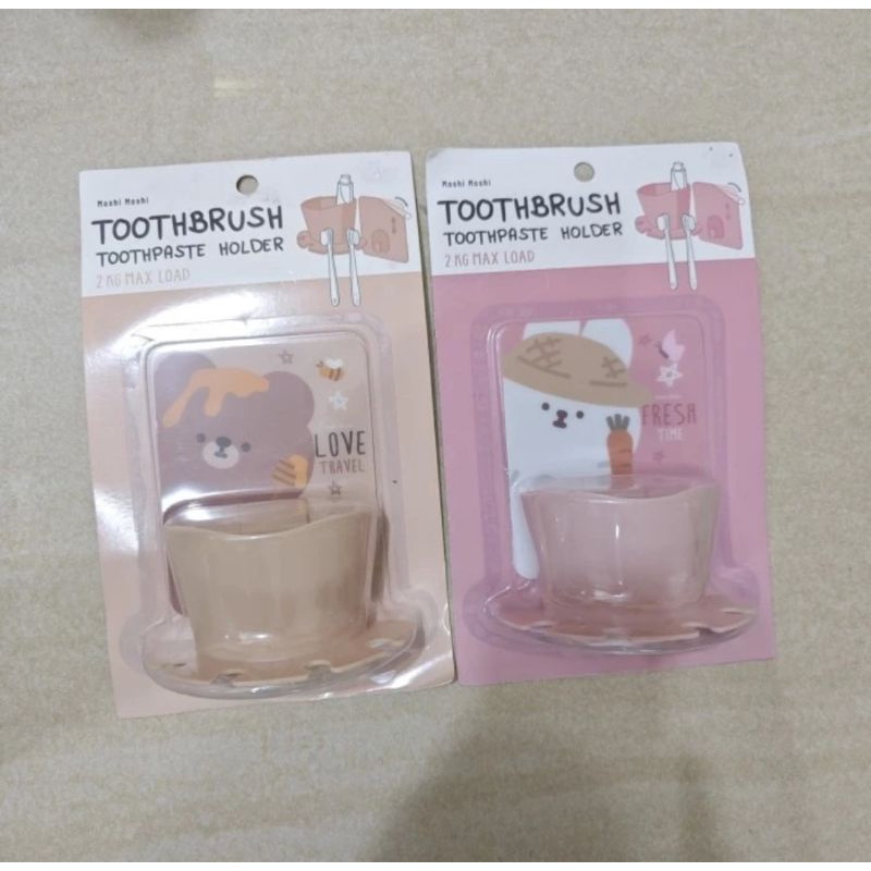 Toothbrush Holder Bear Toothpaste Holder Rabbit Bear Bukan Miniso Toothbrush Holder Toothpaste Holde