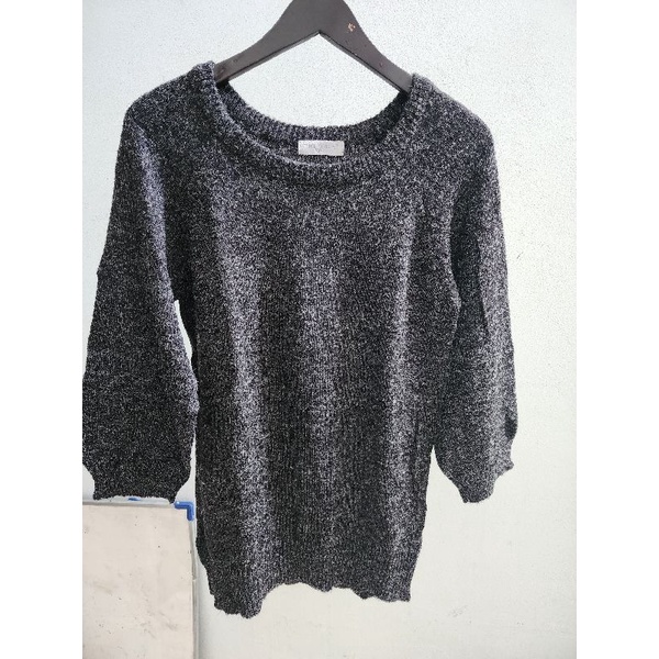 atasan rajut theoria vneck teti