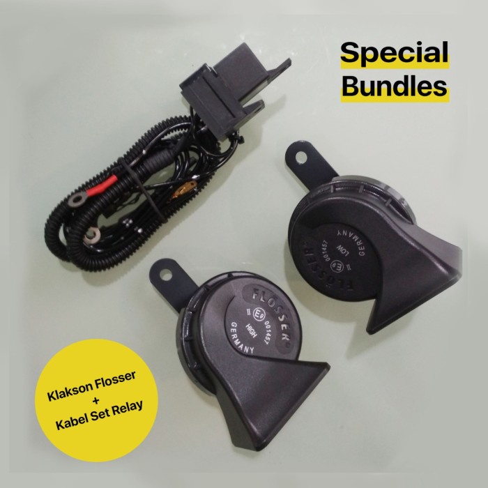 klakson Flosser + kabel relay