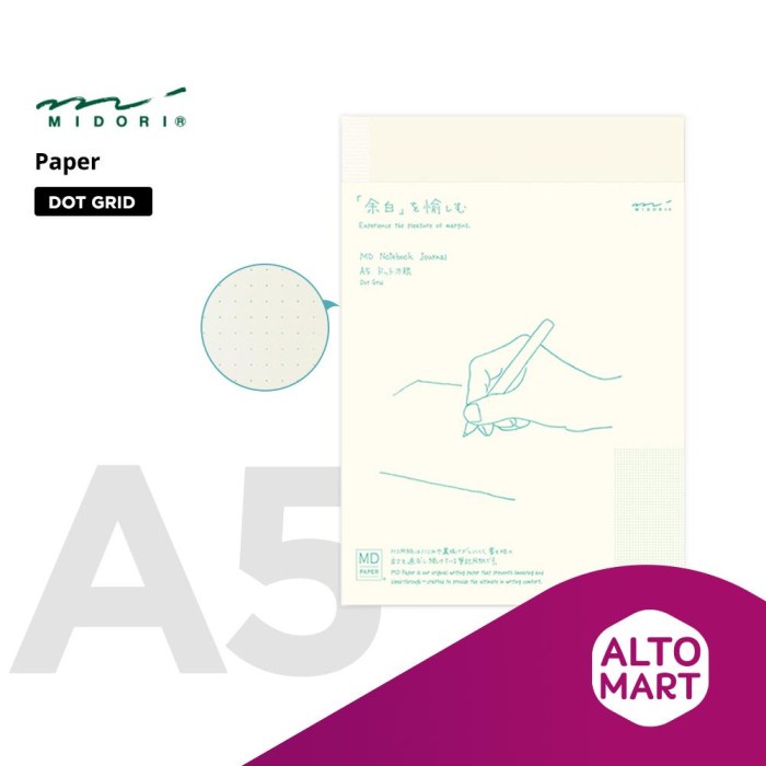 

MIDORI MD Notebook A5 Buku Tulis Journal Jurnal Diary - SQUARE RULED