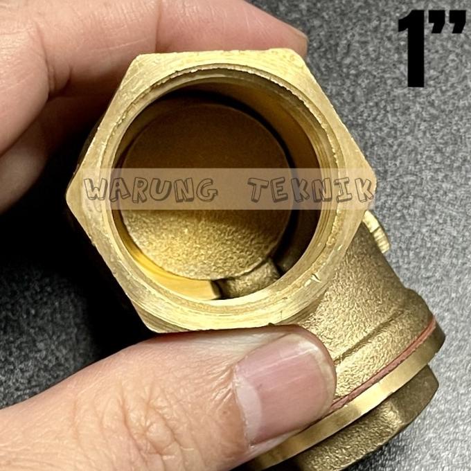 Sailing Swing Check Valve Klep Tabok 1 Inch Tebal Full Kuningan