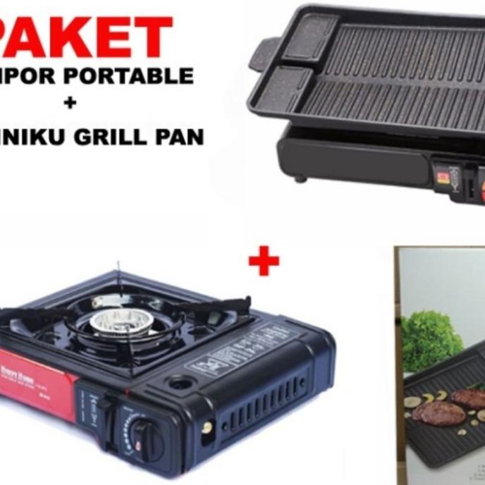 #####] Paket Kompor Portable Yakiniku BBQ Grill Pan