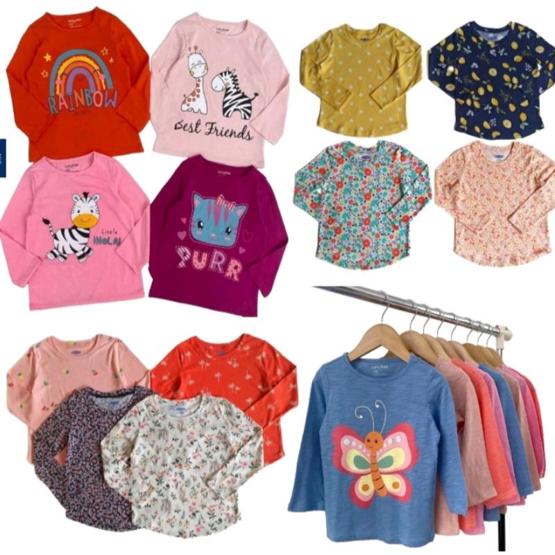 Sale Kaos Lengan Panjang Anak Perempuan Deffect Minor 1-5t