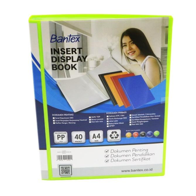 

DOKUMEN KEEPER | CLEAR HOLDER BANTEX A4 ISI 40 POKET 3145-65 LIME