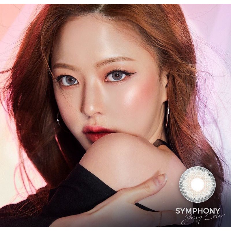 Softlens Princess Symphony 3Con Gray / Grey / Abu Normal Minus Beda Minus