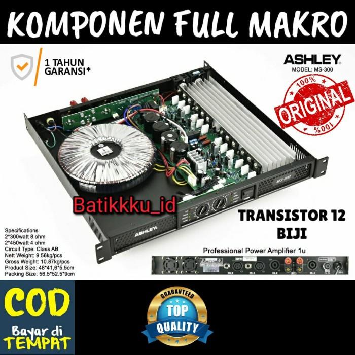 Terlaris Power Ashley Ms 300 Ms300 Komponen Full Makro Original Class Ab Ampli