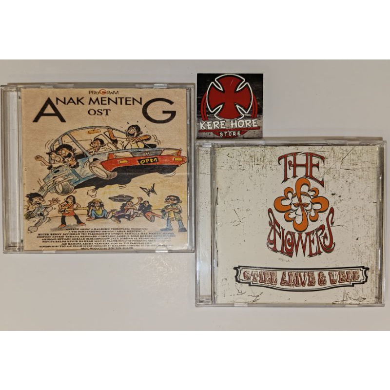 Bundling CD Slank - OST Anak Menteng + Flowers - Still Alive.  (KereHore Shopee)         (Kaset BIP 