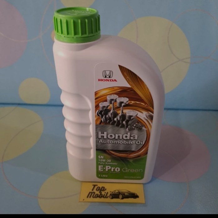 CNML Oli mesin Honda E Pro Green 10W-30 SN Fully Synthetic Original - 1 Liter