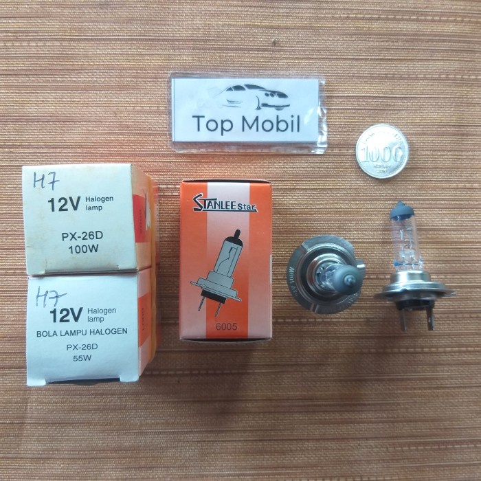 TPML Bohlam Halogen H7 12V 55W H7 12V 100W merk Stanlee Star