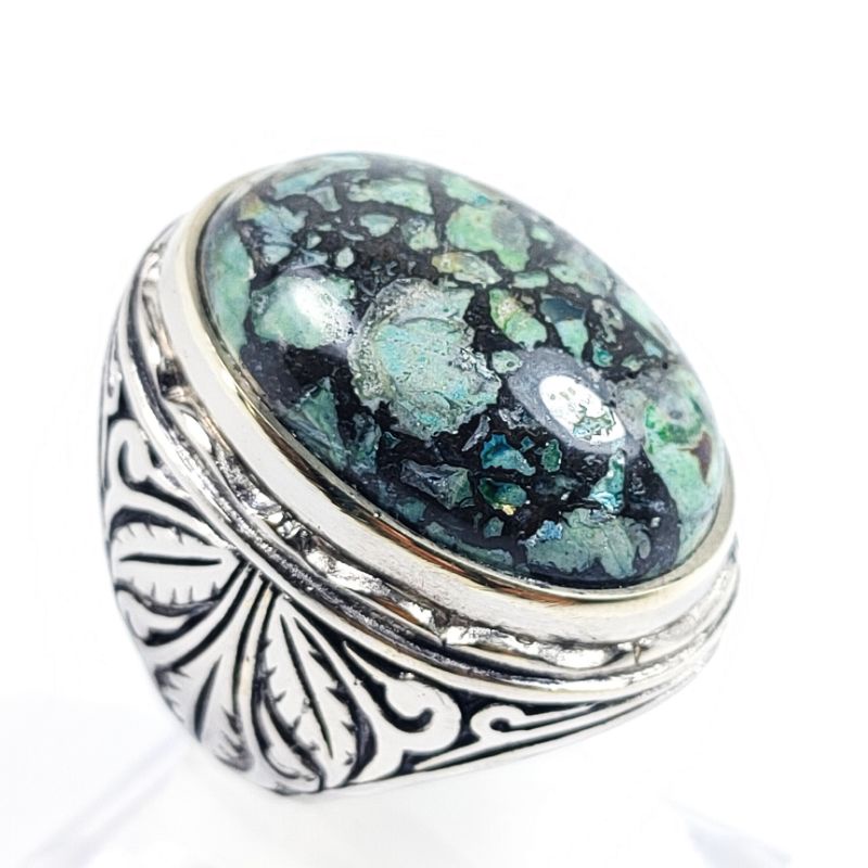 BATU CINCIN NATURAL TURQUOISE PIRUS PERSIA KODE 02508