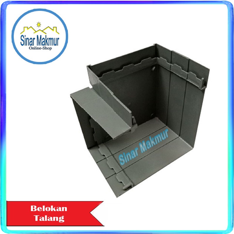 Belokan Siku Keni Talang Air Kotak PVC