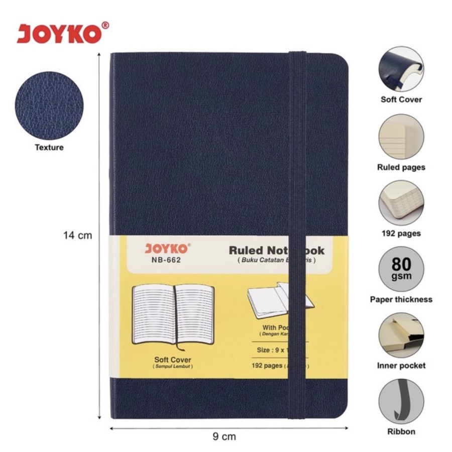 

Joyko Notebook NB-662 Diary Agenda Buku Catatan Bergaris