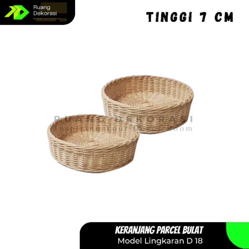 Keranjang Rotan Bulat Kecil D 18 Keranjang Souvenir Hampers Keranjang Rotan Terlaris