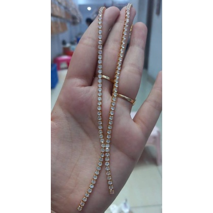 kalung koye permata replika berlian lapis import