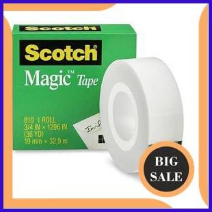 

Scotch 3M Magic Tape 810 - 3/4 Inch - 36 Yard - Transparan parts 54PR23