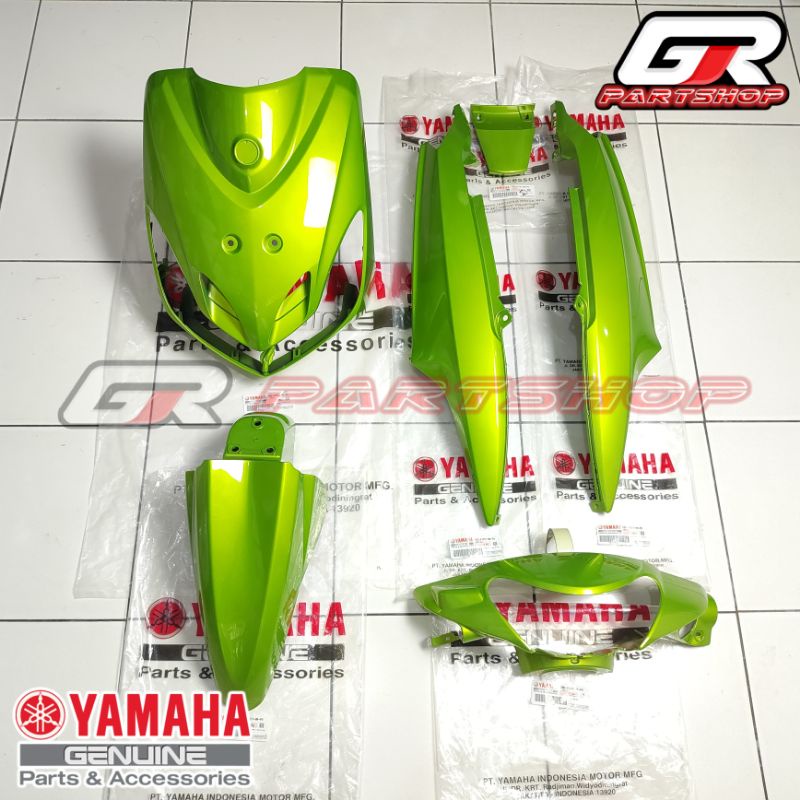 BODY HALUS FULL SET HIJAU MIO SMILE ORI YGP ORIGINAL YAMAHA FULLSET