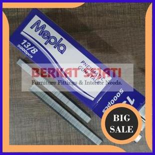 

(5000 PCS) Stapler Gun Tacker Isi Staples Tembak 13/8 13 / 8 mm MEPLA sparepart 54PR23