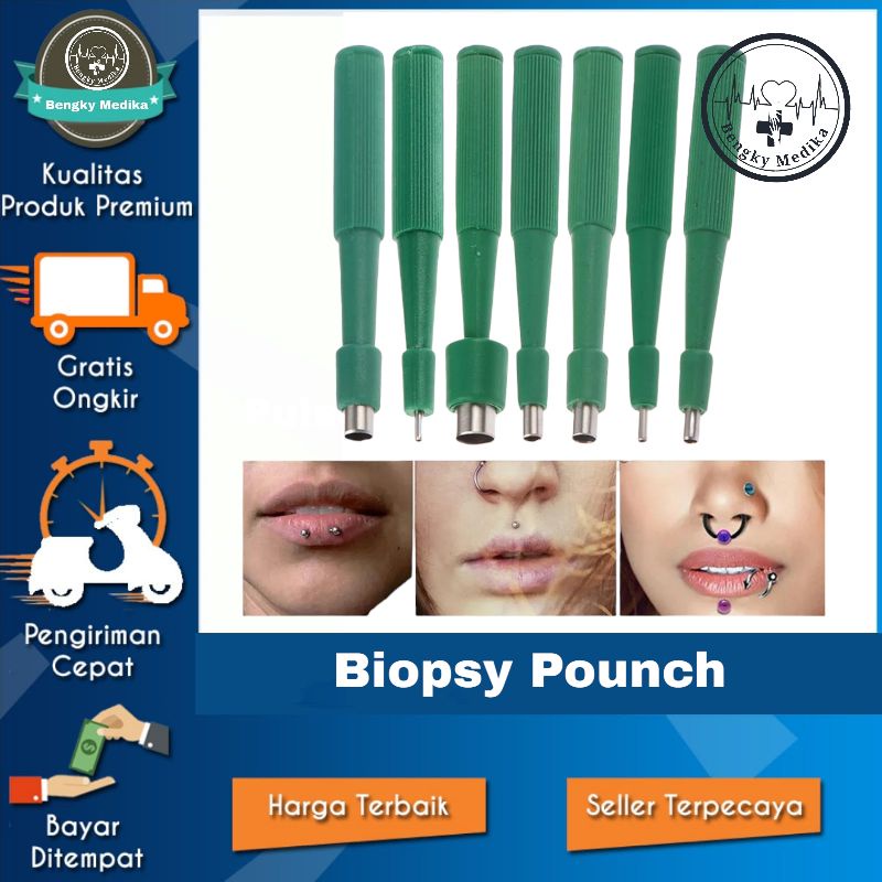 Disposable Biopsy Punch   Alat Pelubang Kulit Biopsy Punch