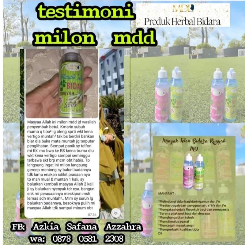 11 botol minyak telon bidara mdd