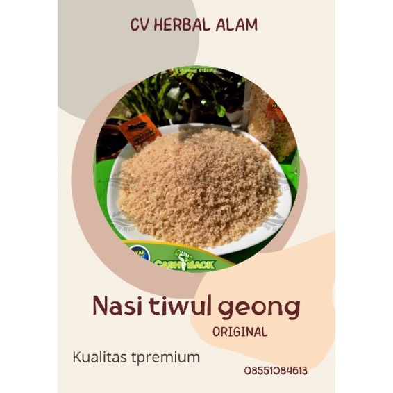 

Nasi geong nasi tiwul singkong 1 kilo