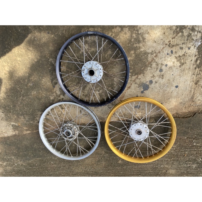 Velg depan pnp supra gl ,megapro tiger velg depan racing set tromol ruji