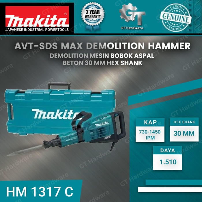 MAKITA HM 1317 C HM1317 C HM 1317C HM1317C - MESIN BOBOK BETON