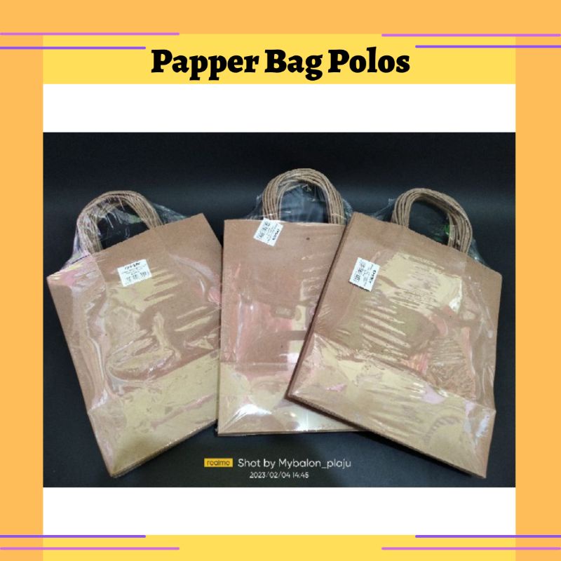 

MY Kraft Papper Bag / Papper Bag Polos / Per-Pack isi 10pcs