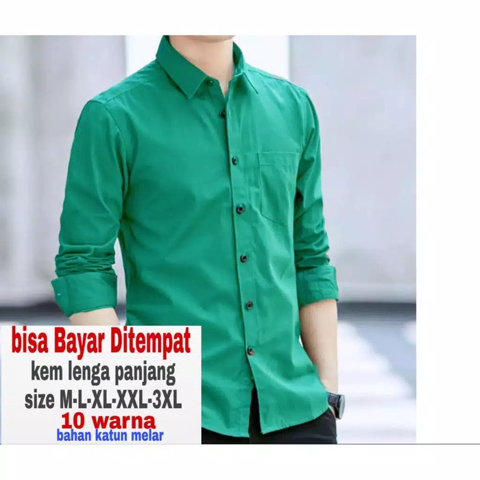 kemeja pria 9WARNA/terbaru kemeja FORMAL pria lengan panjang/hem pria simple YUNZO - TOSCA, M(E0S5) 