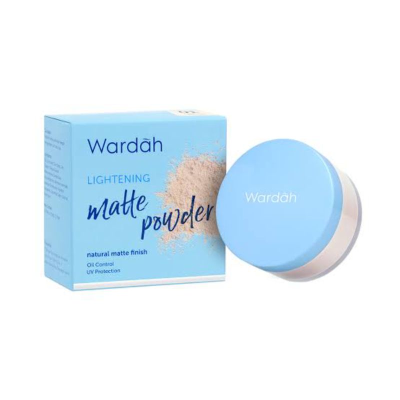 Wardah Lightening Matte Powder | Bedak Tabur Wardah | Bedak Tabur Murah | Bedak Tabur Halus | Tahan 