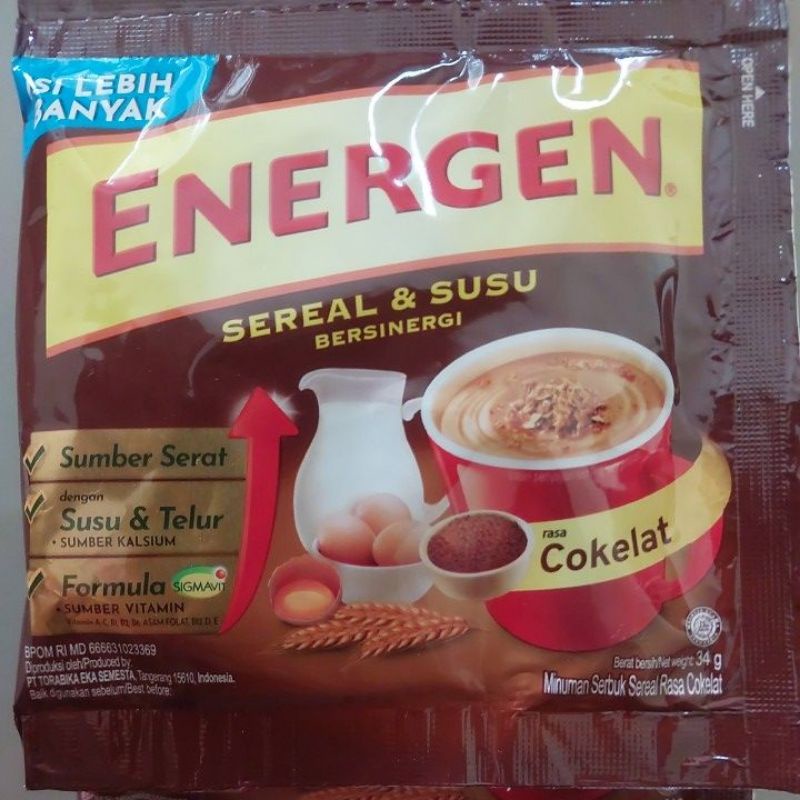 

Energen cokelat sachet 34 gr