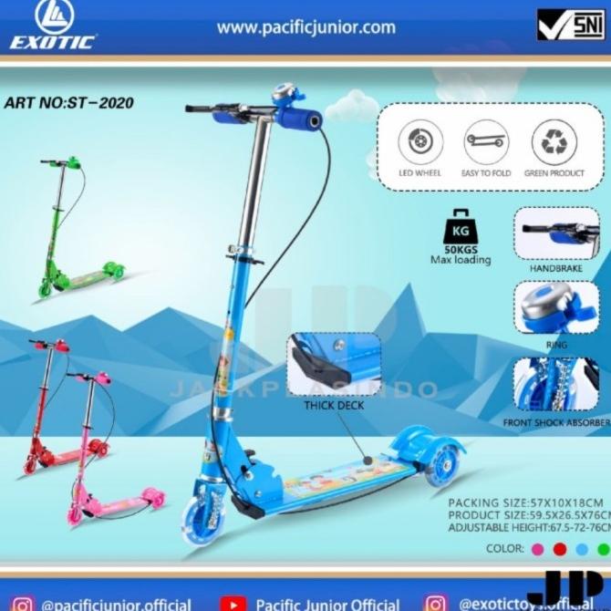 Scooter Otoped Skuter Pasific Exotic St 2020 st2020 Rem Besi Roda Ban