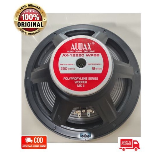 AUDAX Speaker 12 Inch Daya 350 Watt AX-12220 Woofer ASLI