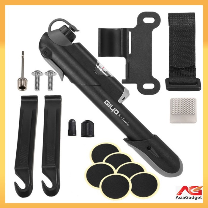 Terlaris Giyo Pompa Sepeda Portable Gp-41S With Max Pressure 120Psi + Tool Kit