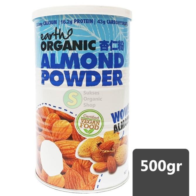 

Promo 500gr Earth Organic Almond Powder