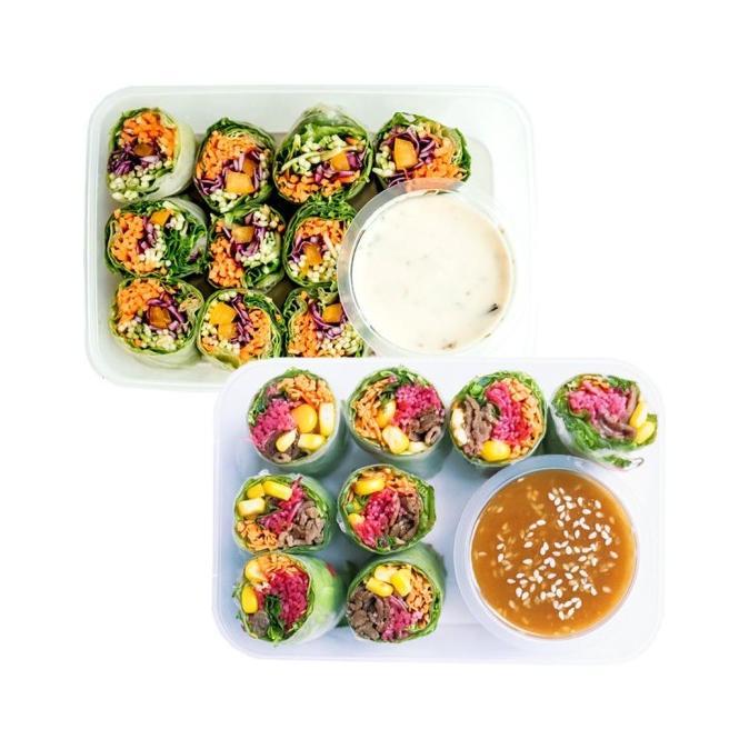 

Promo [COMBO #1] Salad Roll + Beef Rainbow Roll by Serasa