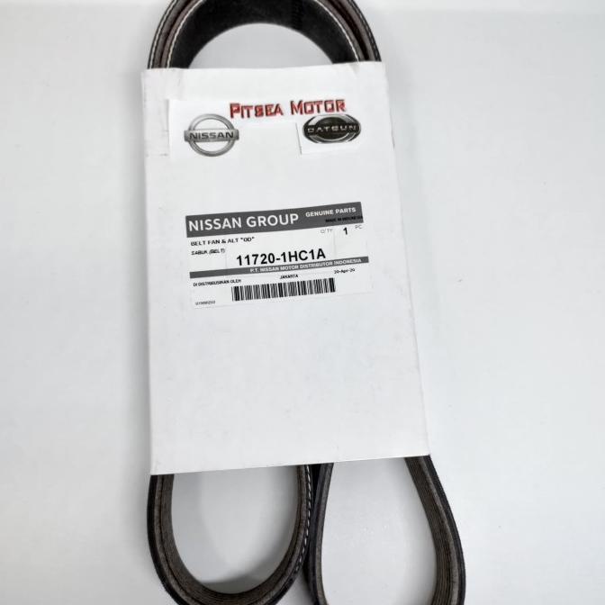 fanbelt nissan march atau datsun go original part
