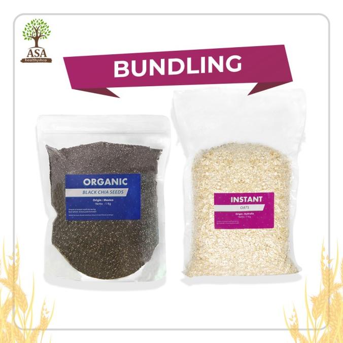 

Promo BUNDLING Organic Chia Seed Mexico dan Instant Oat 1 Kg