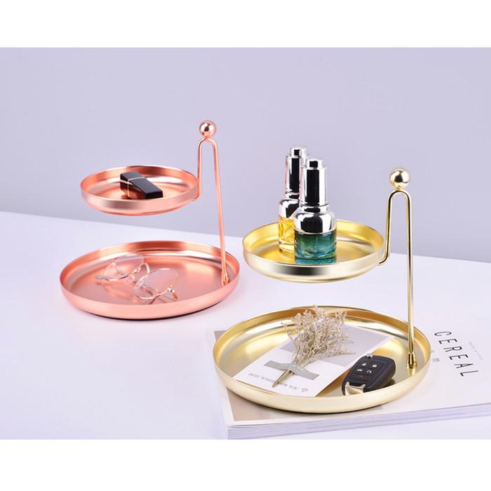 

Tray stand organizer double deck