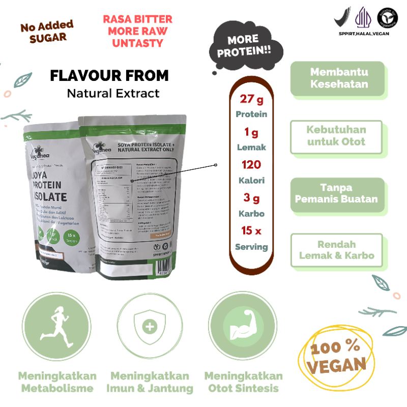 Veganea Pure Soy Protein Isolate 500 gram - Vegan Protein