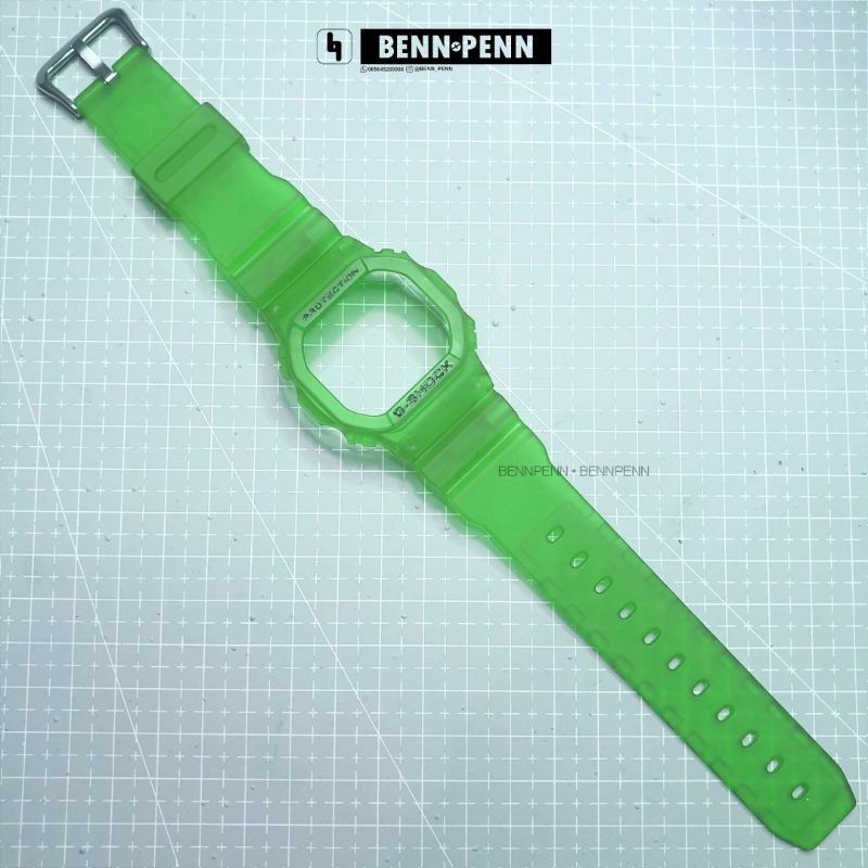 BNB DW 5600 GREEN BEZEL STRAP JAM TANGAN CASIO G SHOCK