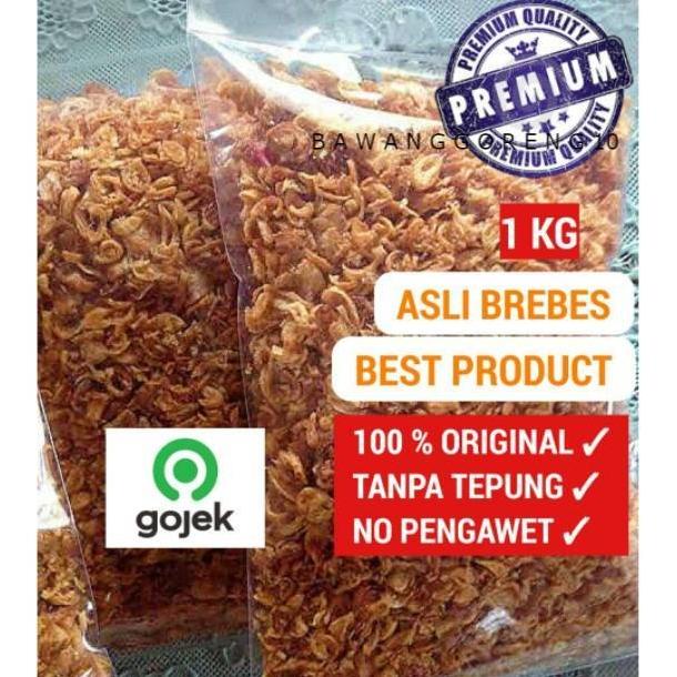 

Promo 1 KG BAWANG GORENG ASLI BREBES TANPA TEPUNG 1KG Bawang Merah Goreng