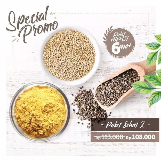 

Promo Paket Sehat 2 (150 gr Organic Chia Seed, 100gr Nutritional Yeast, Orga