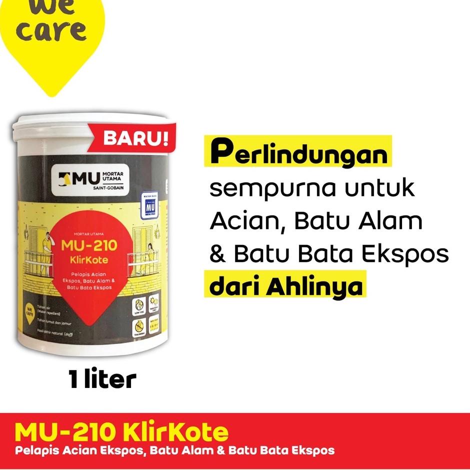 Paling Favorit Mortar Utama Weber MU-210 Klirkote Pelapis Acian Ekspos