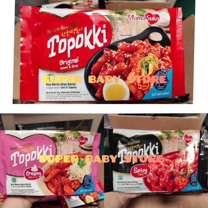 

`````````] Mamasuka Topokki Spicy 134gr / Tteokbokki Instan / Tokpoki / Topoki