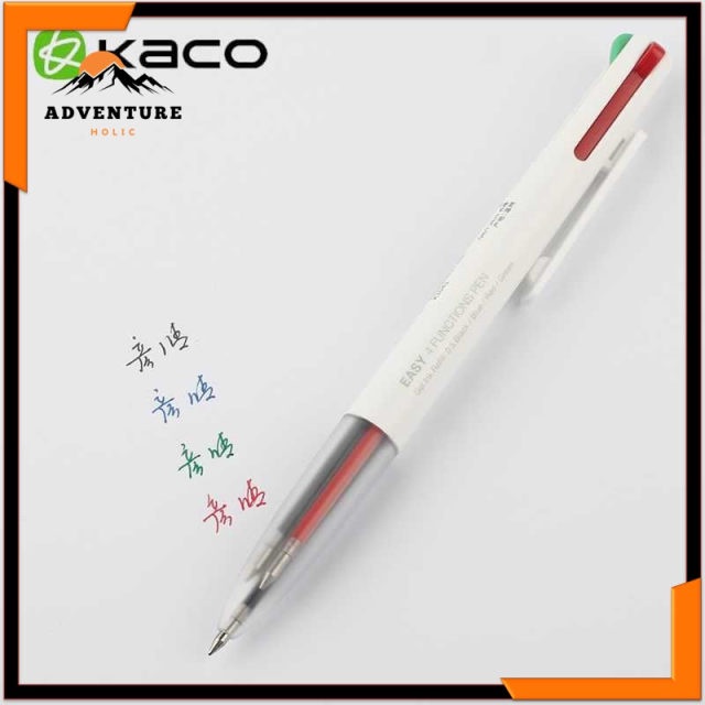 

KACO EASY 4 in 1 Multifunction Gel Pen Pena Pulpen Bolpoin 0.5mm 1 PCS - K1041 (Black Blue Red Green Ink) - AHPR ADHB