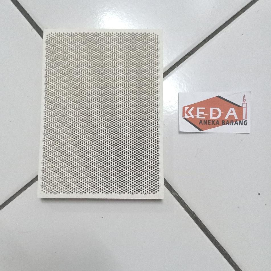 Murah Puas Ceramic Keramik Infrared Gas LPG NG Burner 14cm x 10cm Kebab Chip Pemanas Kompor