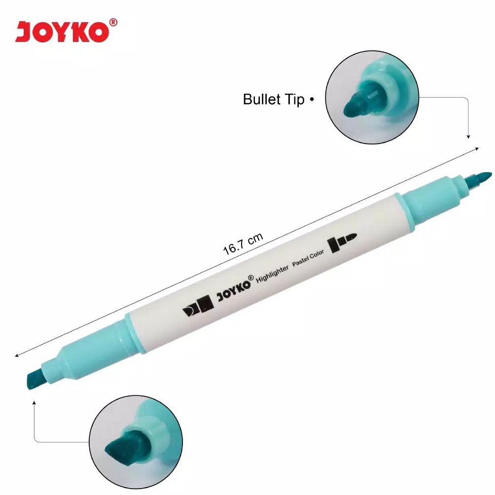 

Grosir Highlighter Joyko Hl-54 Pastel Colour 6 Warna / Penanda Berwarna Dan Spidol