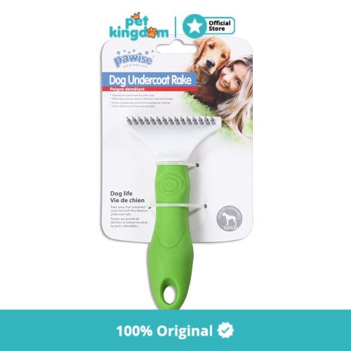 Pawise Dog Undercoat Rake Sisir Hewan 15x7.5 Cm