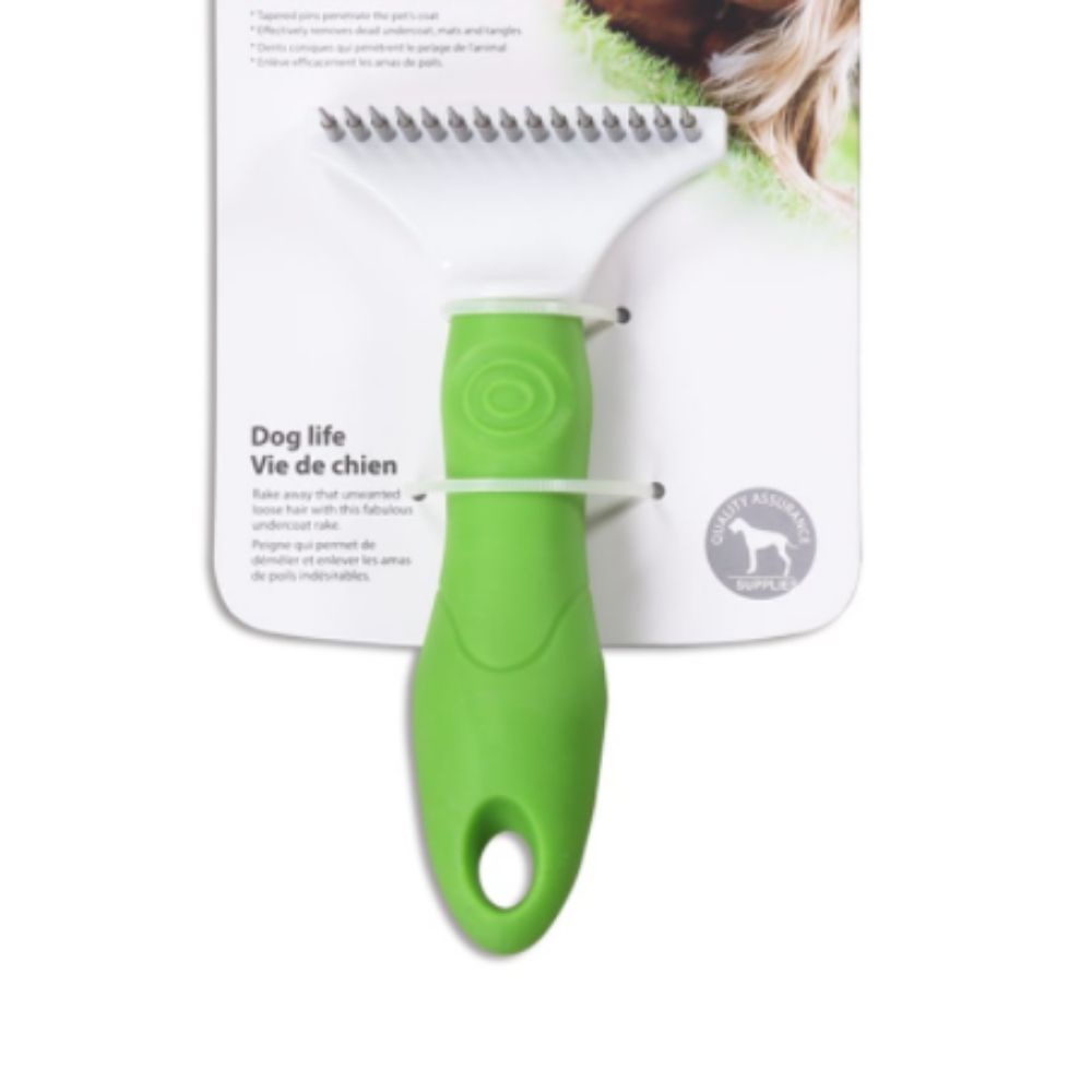 Pawise Dog Undercoat Rake Sisir Hewan 15x7.5 Cm