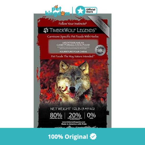 Timberwolf 1.3 Kg Makanan Anjing Legends Mediterranean